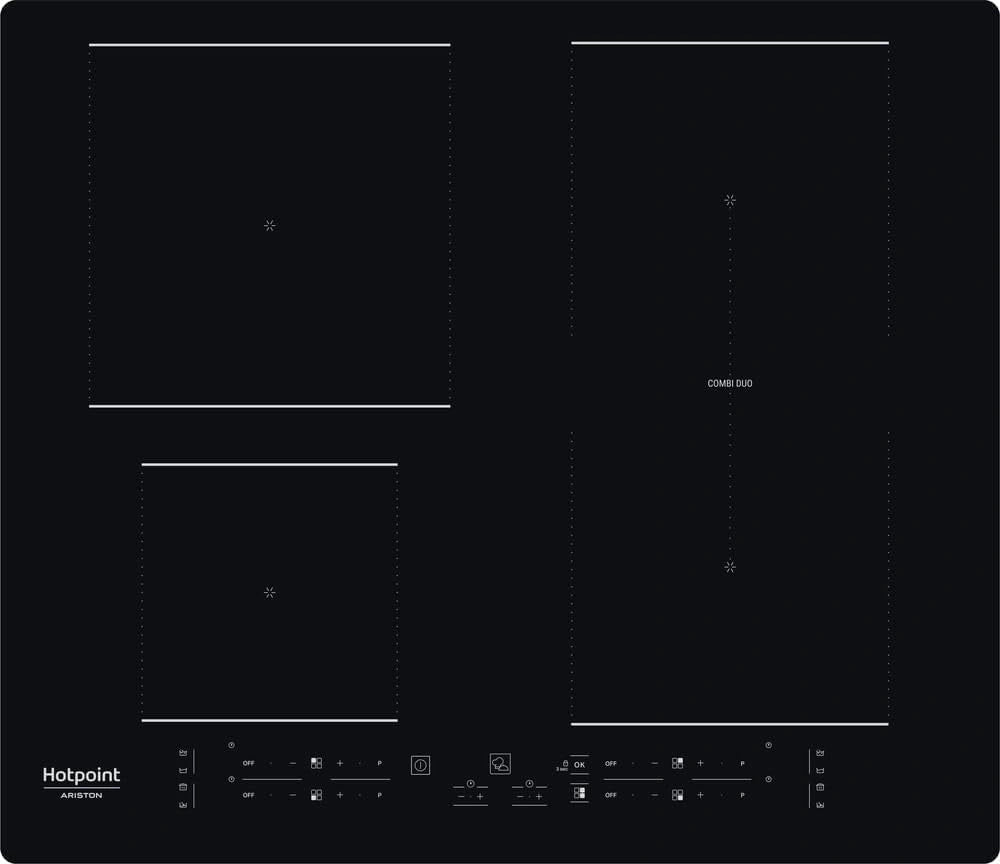 Hotpoint HB 4860B NE kookplaat Zwart Ingebouwd (plaatsing) 59 cm Zone van inductiekookplaat