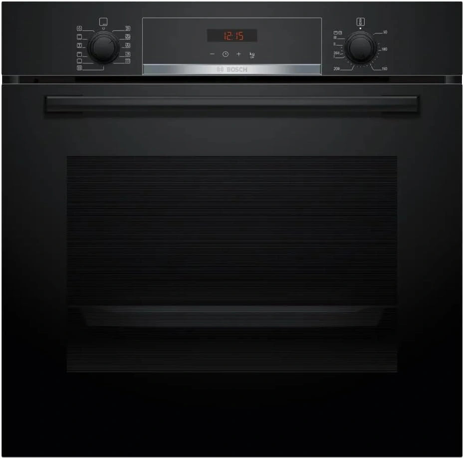 Bosch HBA574BB3, Serie 4, inbouwoven, 60 x 60 cm, pyrolyse-zelfreiniging, led-scherm-bediening, automatische programma's