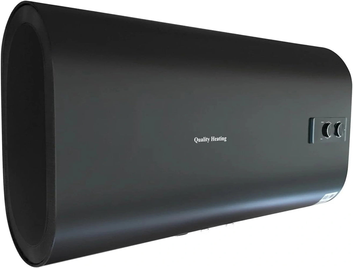 80 liter horizontale elektrische boiler met digitale regeling en 2000 W vermogen, bruin/zwart
