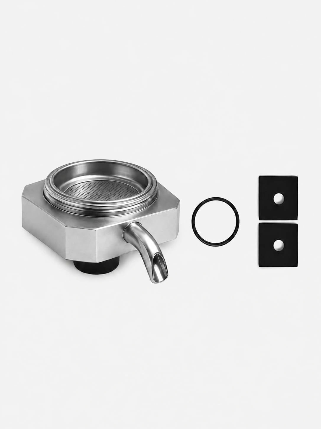 Onderhoudsset van aluminium, compleet reserveonderdeel, compatibel met koffiemachine Didiesse Frog, zilver