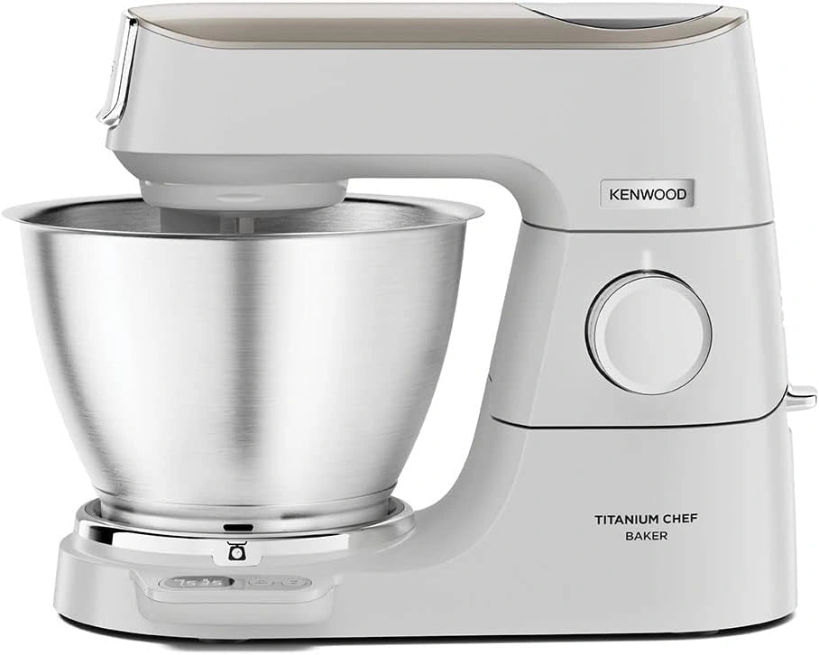 Kenwood Titanium Chef Baker KVC65.001WH, Keukenmachine met Geïntegreerde EasyWeigh Weegschaal, 5 liter Kom