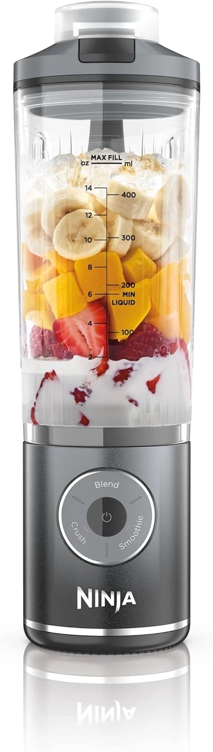 Ninja Blast Max draagbare mixer, 570 ml, 3 blendfuncties, BC251EUGY, grijs
