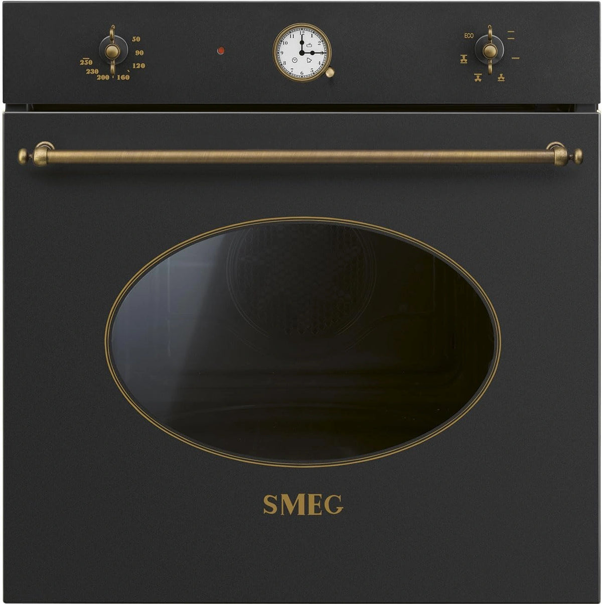 SF68C1AO FORNO 72LT MULTI6 VENT ANTRACITE RUSTICO, zwart