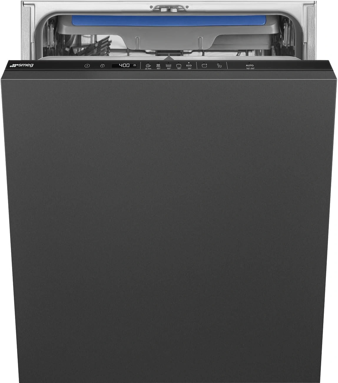Smeg STL362DQ vaatwasser voor 14 couverts, volledig ingebouwd, energieklasse D, zwart