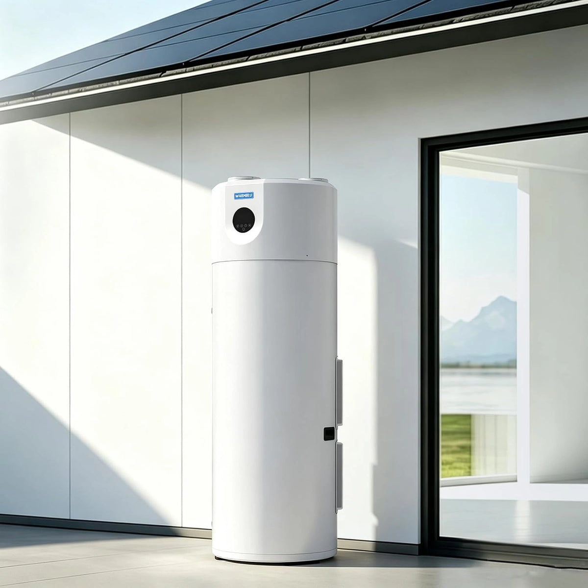 F200 warmwaterpomp 200 l, COP 4,2 & energieklasse A+, zilver