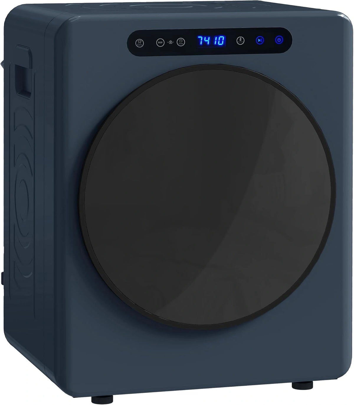HOMCOM Mini Afvoerdroger 5kg Wasdroger met sterilisatie, blauw