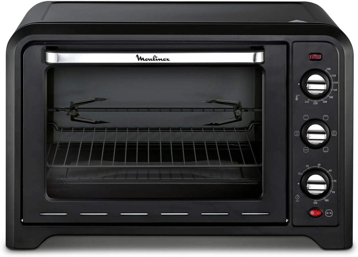 Moulinex Optimo OX485810 elektrische oven, capaciteit van 39 liter, 220-240V, 50-60Hz, 2000W, zwart