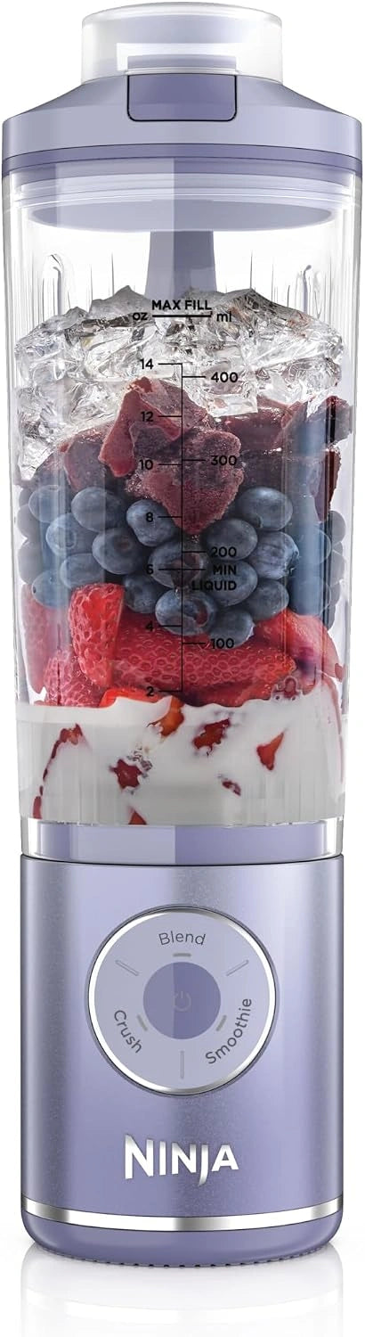 Ninja Blast Max draagbare mixer, oplaadbare accu, lavendel BC251EULD, zilver