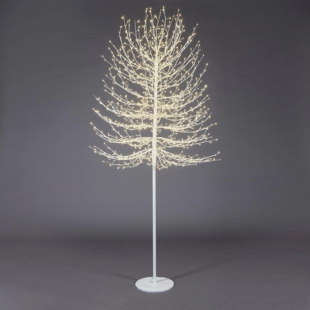EDG Enzo De Gasperi verlichte kerstboom met 1300 leds wit 210 cm metaal