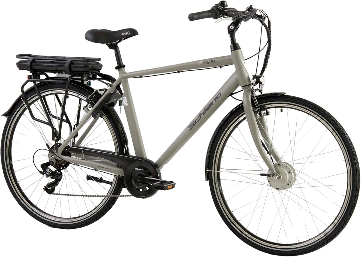 F.lli Schiano E-Moon Elektrische fiets voor heren, grijs, 28 inch
