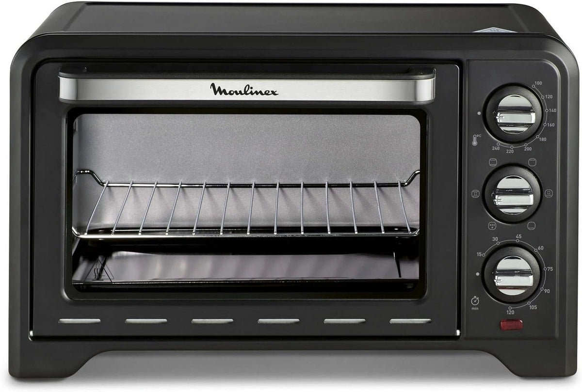 Moulinex Elektrische oven, 19 l, compact, convectiewarmte OX444810, zwart