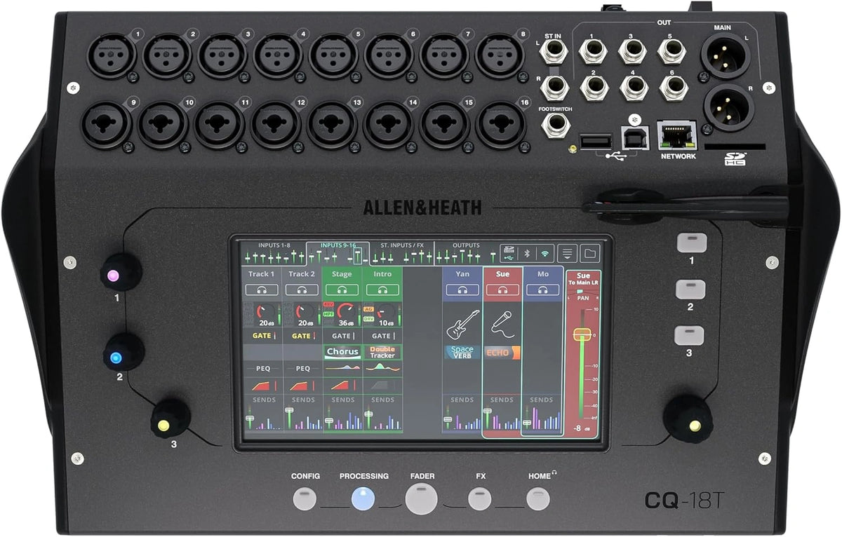 Allen & Heath CQ18T, Digitale mixer, zwart