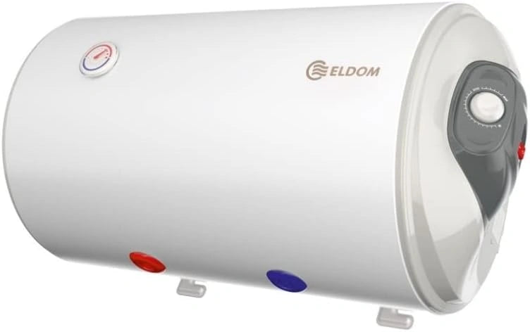 ELDOM Favourite 80 liter warmwaterboiler 2 kW. Horizontale aansluitingen onderaan, wit