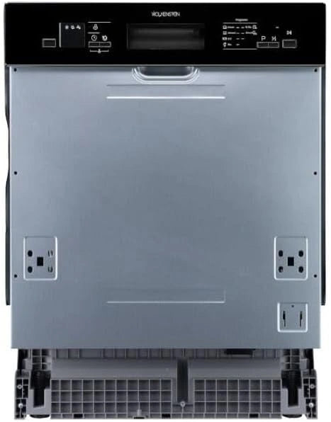 Wolkenstein WGSP14-6DTI Inbouwvaatwasser, deels geïntegreerd, 60 cm, 14 couverts, 6 programma's, uitgestelde startfunctie tot 12 uur