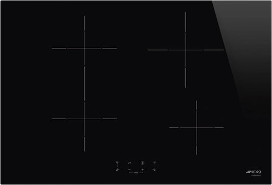 Smeg SI1B2742D Inductiekookplaat, 4 branders, 75 cm, zwart