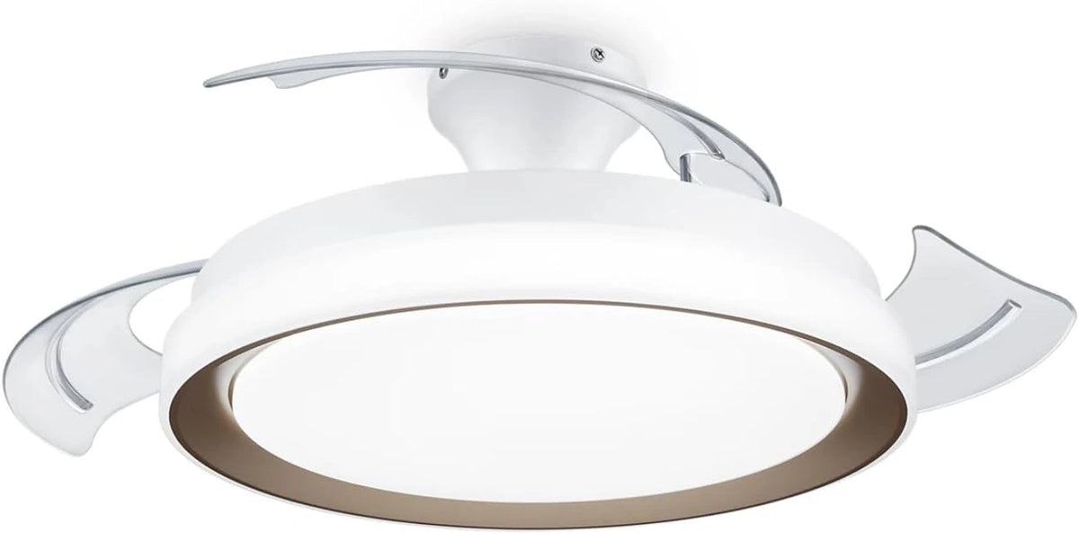 Philips Bliss LED DC-plafondlamp ventilator 28W + 35W, 2700-5500K, goud