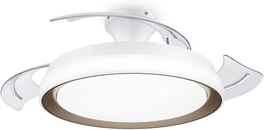 Philips Bliss LED DC-plafondlamp ventilator 28W + 35W, 2700-5500K, goud