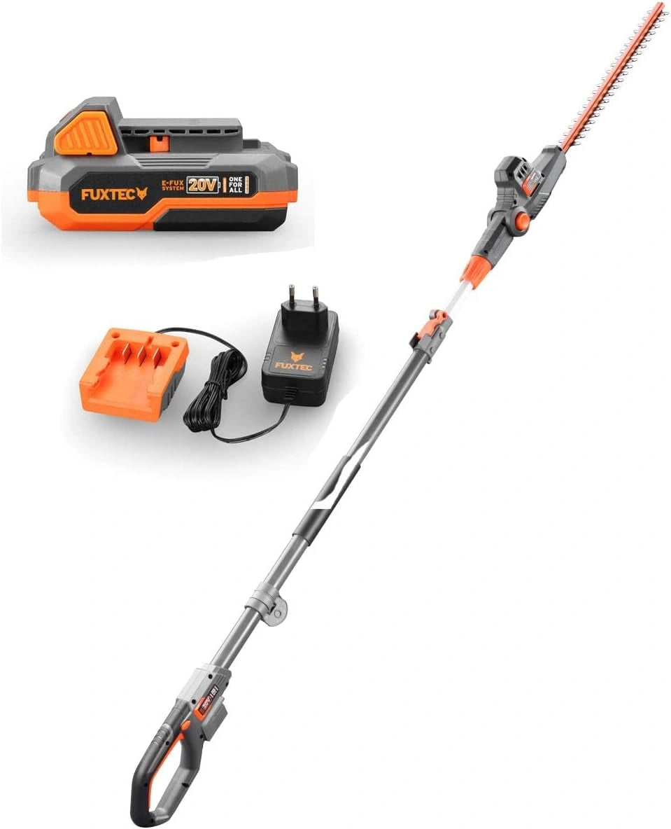 FUXTEC Telescopische heggenschaar FX-E1HH20-SET, 20V, Accu, Inclusief, zilver