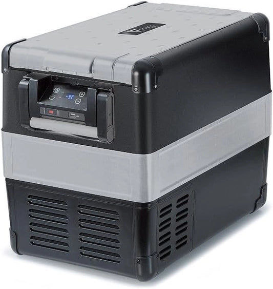 Vitrifrigo VF45P draagbare koel-vrieskast, serie VFREE, 45 liter, kleur licht/donkergrijs, energie-efficiëntieklasse A++, zilver