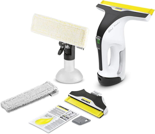 Kärcher Accu-raamzuiger WV 7 Signature Line, batterijduur: 100 min, led-laadstatusindicator, 2 zuigmonden, spuitfles met 2 microvezelhoezen