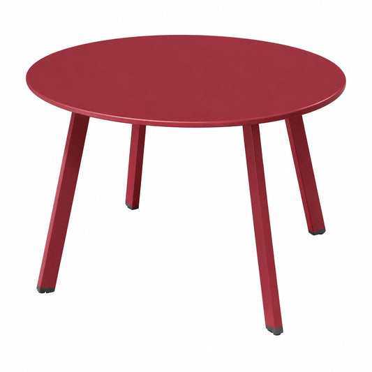 Grand Patio Outdoor Beistelltisch, einfacher Aufbau, für Balkon, Wohnzimmer und Büro, Bossa Nova Rot