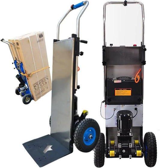 Elektrische trapklimmer van 1200 W, zakwagen voor zware voorwerpen, borstelloze motor, verwijderbare batterij (48 V/36 Ah), laadvermogen (400 kg)