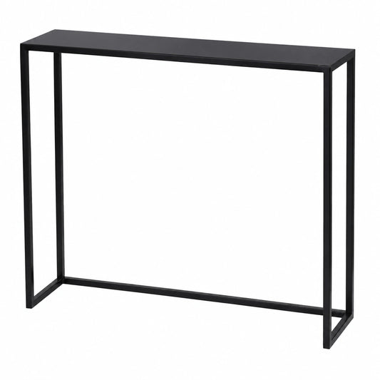 Schmaler Konsolentisch Schwarz 80x20,5x10 cm für Flur