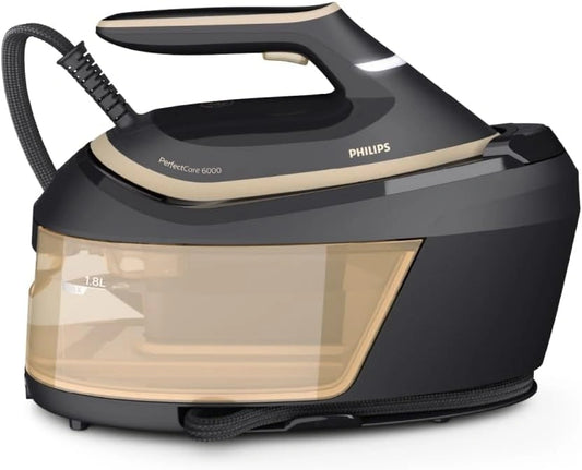 Philips PerfectCare 6000 Stoomgenerator, SteamGlide Advanced Zoolplaat, zwart