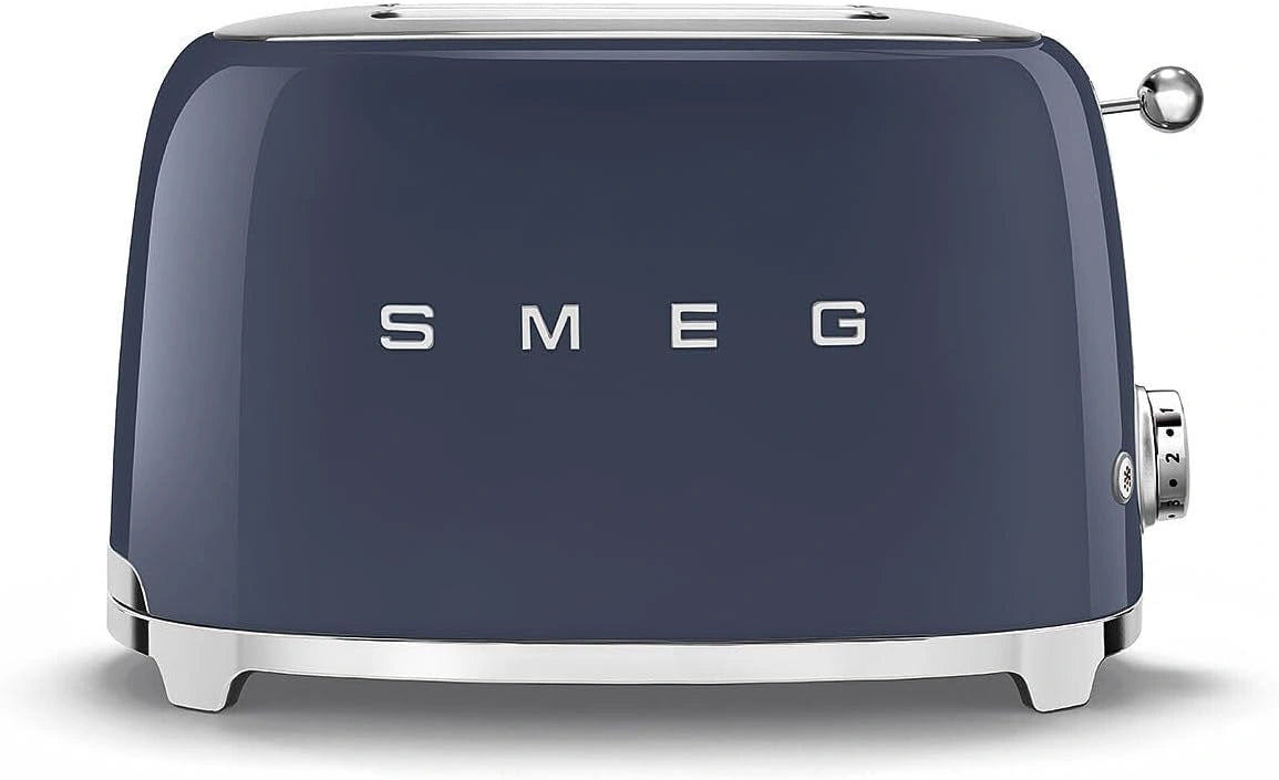 Smeg, Broodrooster 2 x 2, TSF01NBEU, 2 vakken à 36 mm, 6 bruiningsniveaus, verwarmingsfunctie, ontdooifunctie en bagel, automatische brooduitworp