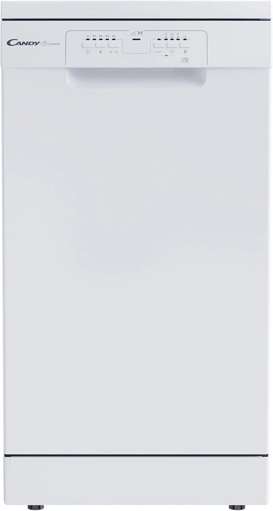 Candy Brava CDPH 2L1049W slanke vaatwasser, 10 plaatsen, 5 programma's, snelle cyclus, uitgestelde start, energieklasse E, B x D x H (mm) 448x605x846