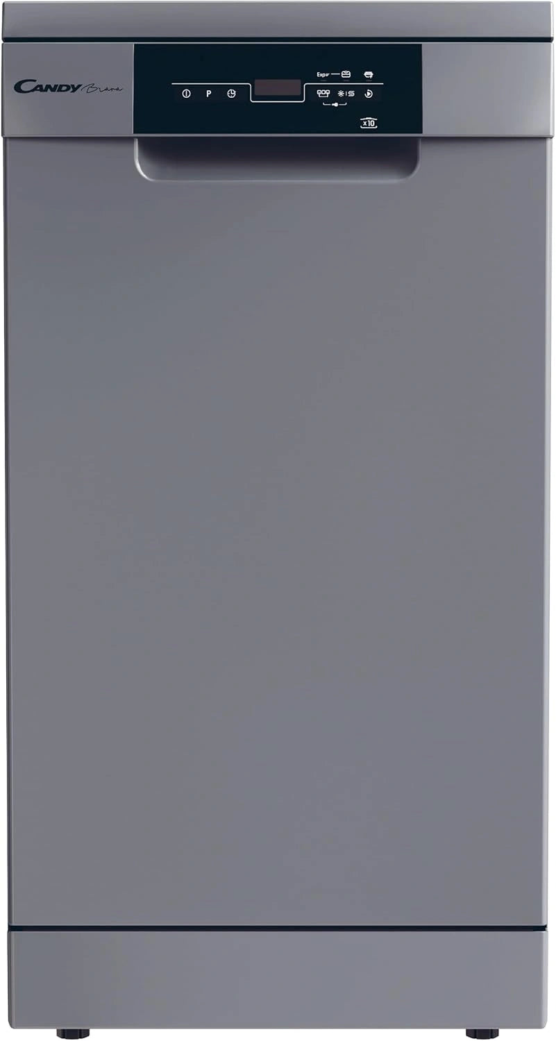 Candy Brava CDPH 2D1047S Slim vrijstaande vaatwasser, 10 couverts, 5 programma's, snelcyclus, energieklasse E, HxBxD 85 x 45 x 58 cm