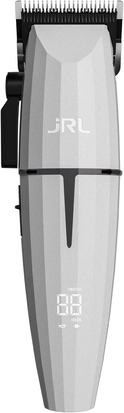 JRL Ghost Professionele draadloze tondeuse, Cool Blade technologie, oplaadbaar, stil, 7500 omw/min, 5 uur looptijd, zilver
