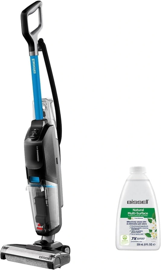 BISSELL CrossWave HF2 Nat-Droogstofzuiger met Kabel 3845N, zilver