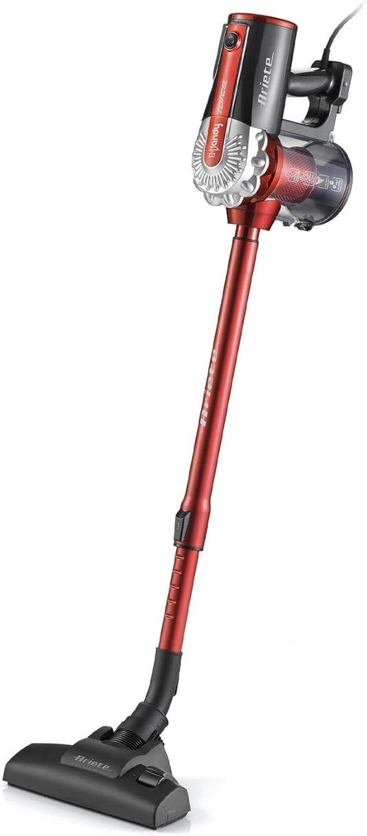 Ariete, 2761 Handy Force, 2-in-1 elektrische bezem met kabel, stofzuiger en kruimelstofzuiger, HEPA-filter, cycloontechnologie, zonder zak