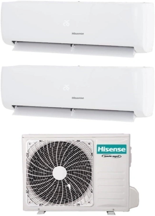 Airconditioning Hisense AS35XR01W inverter-motor, 12000 BTU, Apple-Pie Pro, wifi, energie-efficiëntieklasse A+++/A+, zilver