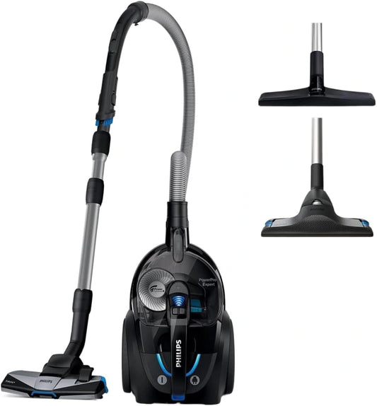 Philips 7000 Series Stofzuiger zonder Zak, 900 W Vermogen met H13-Allergiefilter en Triactive+ Mondstuk (Fc9741/09), zwart