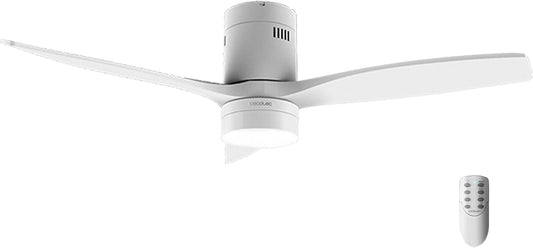 Cecotec Energysilence Aero 5600 Plafondventilator met ledlicht, 40 W, DC-motor, diameter 132 cm, 3 vleugels, led 18 W, timer, 6 snelheden