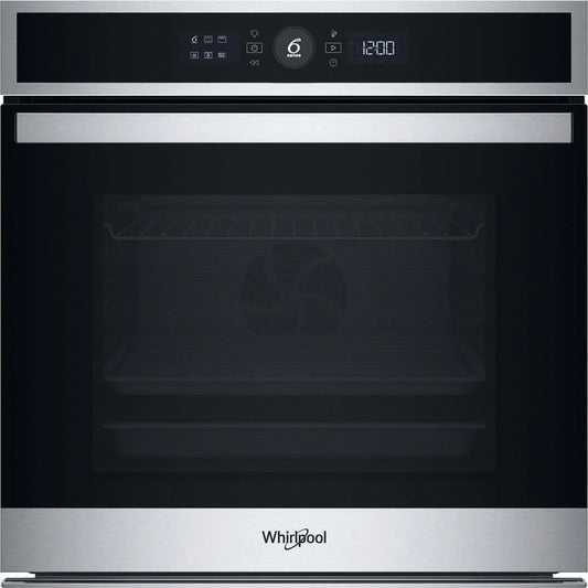 Whirlpool WOI4IS8PM0SXA Multifunctionele oven van roestvrij staal, 17 functies, Pizza310°, Cook4 Steam+, energieklasse A+ 73 l, pyrolyse + hydrolyse
