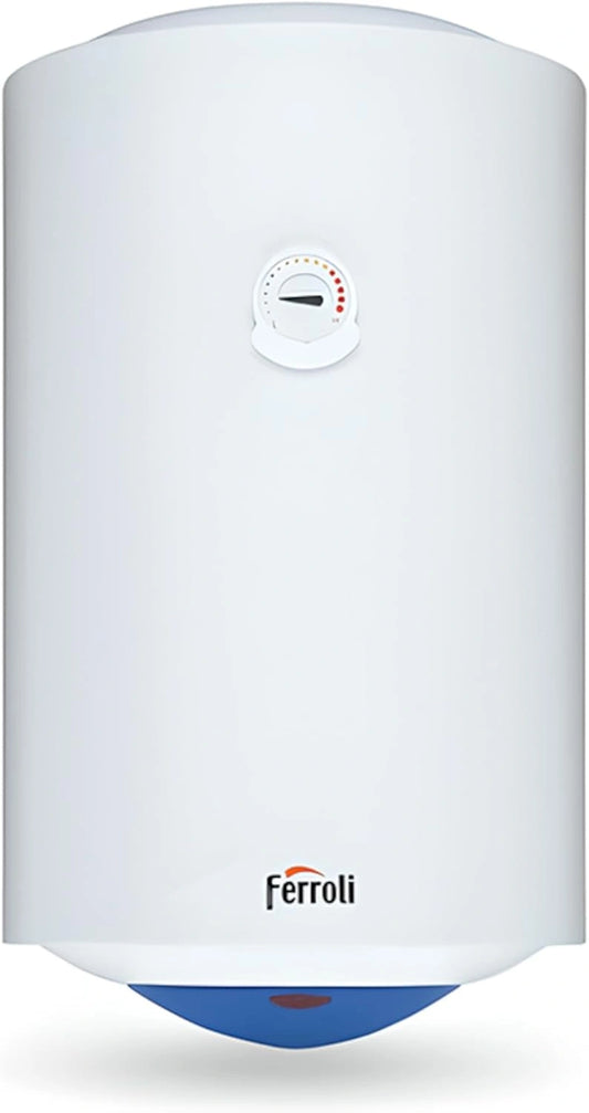 Ferrol Calypso Elektrische doorstroomverwarmer, verticaal, 80 liter, Ferrol, wit