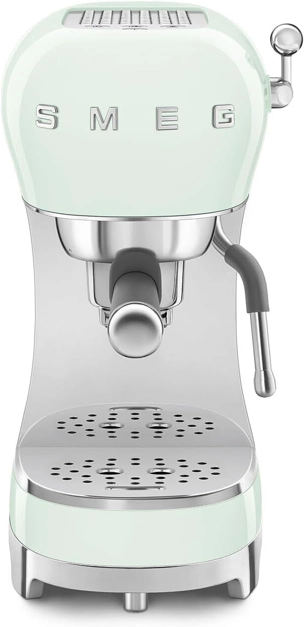'Smeg ECF02PGEU Siebträger Espresso-/Kaffemaschine Pastellgrün, wit