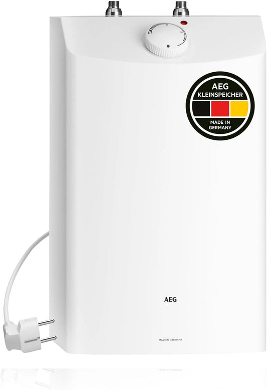 AEG Haustechnik 10 AEG drukvaste kleine boiler DKU 10 liter, 2 kW, voor twee tappunten, stekkerklaar, ondertafel