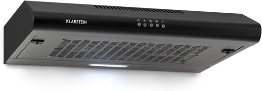 Klarstein Capannina, Onderbouwkap, Afzuigkap, Afvoer/recirculatie, Breedte: 60 cm, max. afvoercapaciteit: 166 m³/u, EEC C, 3 ventilatiestanden