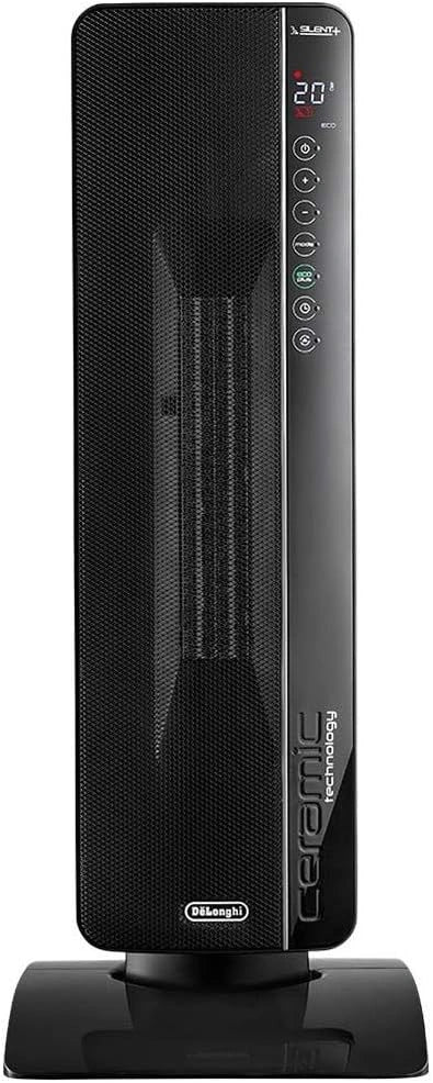 De'Longhi TCH8993ER.BC Keramische Kachel, met 3 Verwarmingsstanden, Silent Technology, Draaibare Basis, 24u-Timer, Zwart