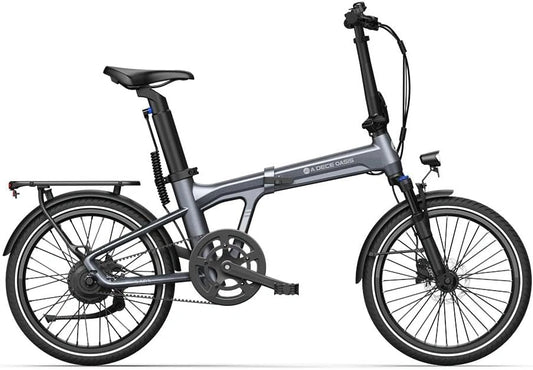 ADO Air20 Opvouwbare Elektrische Fiets, 17.5kg Draagbare E-Bike, 3 Rijmodi, Riemaandrijving, LCD scherm, Dubbele Schijfrem, 36V/9,6Ah Batterij