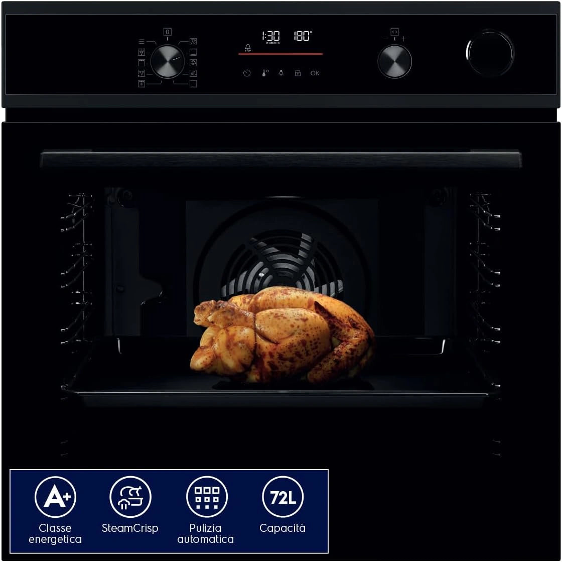 EOC6P56H Elektrische oven, 72 liter, stoom, zwart, energieklasse A+