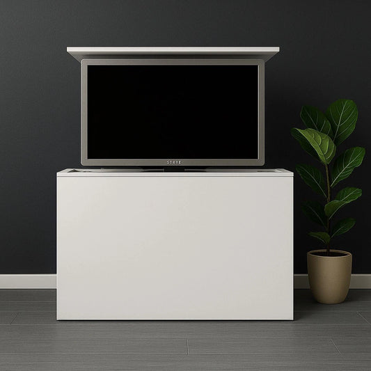 GN TV lift met MDF houten meubel 114x80x30 kast wit gegrond voor 32 t/m 43 inch TV