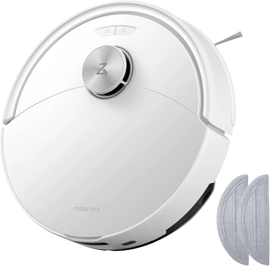 Roborock Q10 S5 Set Robotstofzuiger met Dweilfunctie, 10.000 Pa Zuigkracht, zilver