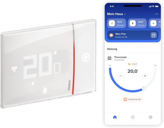 Bticino Smarther2 WLAN-thermostaat met Netatmo XW8002, ingebouwd, wit, professionele versie