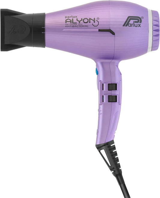 Parlux Alyon Special uitvoering Professionele föhn met negatieve ionen. Krachtig en lichtgewicht. Sneldrogend. Made in Italy. Kleur lila mat