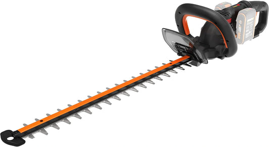 WORX WG286E.9 heggenschaar, 2 x 20 V/2 Ah, lithium, lemmet 58 cm, snijdiameter 25 mm, batterijen en oplader niet inbegrepen, zwart